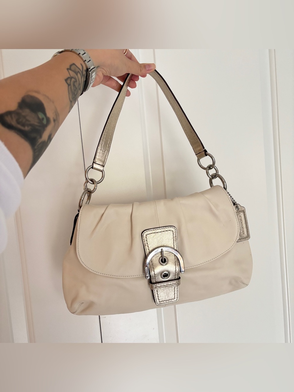 Vintage Y2K Coach Soho Flap Shoulder Bag F17217